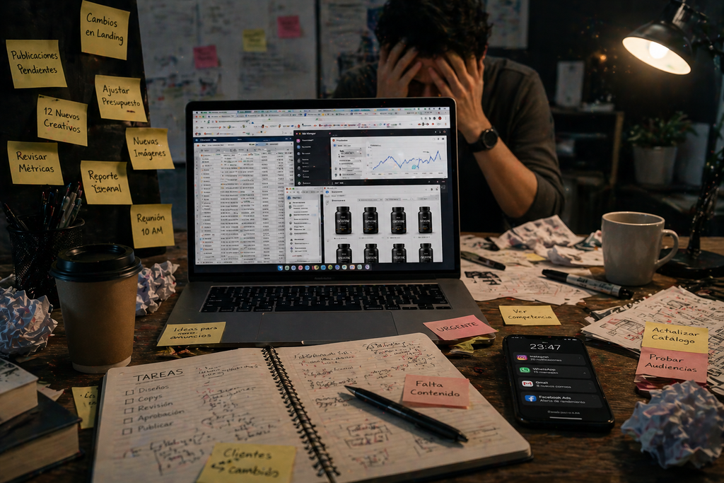 te suena familiar. Tu equipo dedica horas a copia datos entre sistemas. Pierdes clientes porque respondes tarde. el seguimiento de leads es un caos. Cada mes contratas mas gente pero los resultados no crecen igual. Sabes que hay forma de hacerlo mejor, pero no tienes tiempo de investigar.